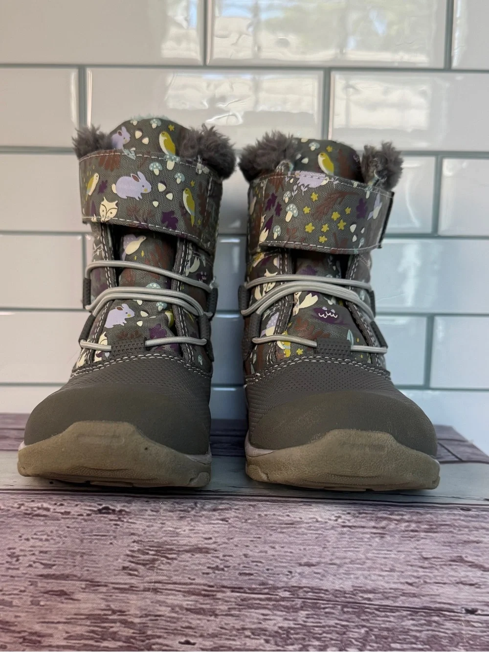 See Kai Run Abby II Waterproof Insulated ❄️Boots in Gray Woodland size 11